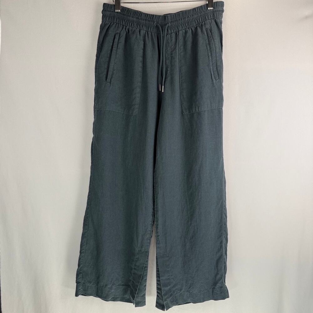 Athleta Retreat Linen High Rise Wide Leg Pant Size SP